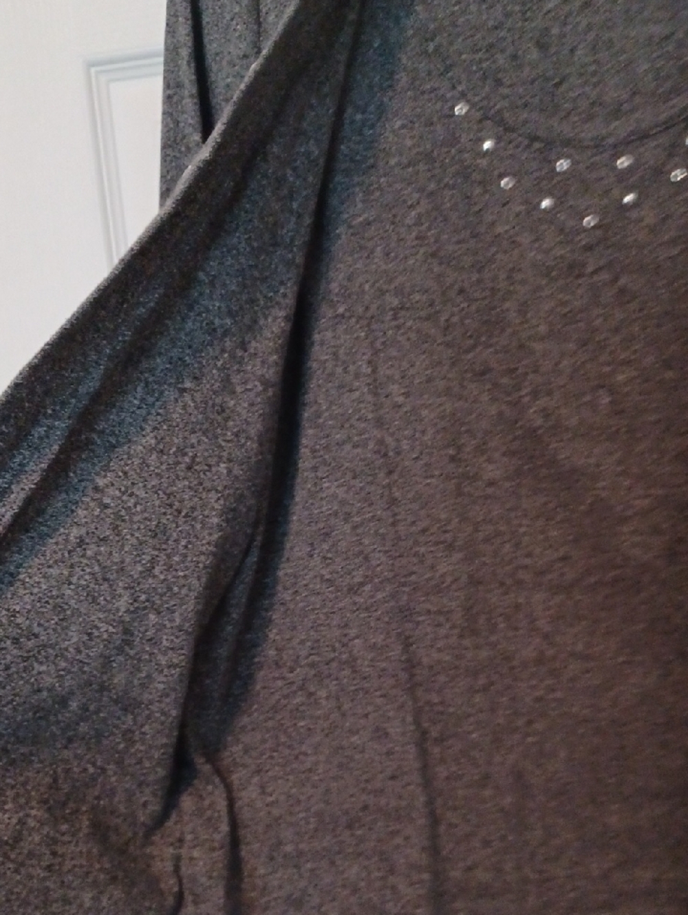 × Rafaella Gray Knit Open-Front Cardigan with Matching Shell - Picture 7 of 14